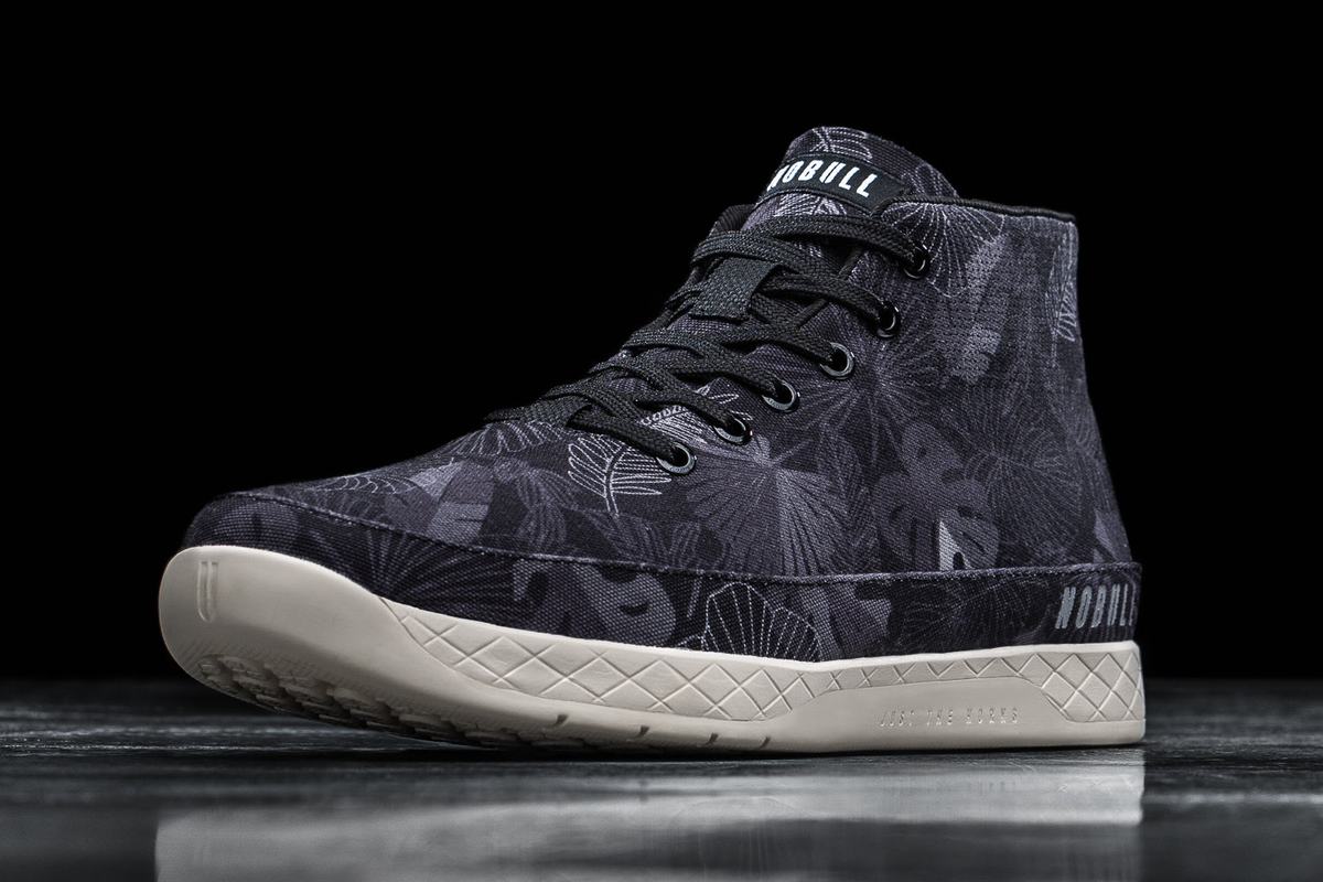 Nobull Canvas Mid Men's Trainers Black | Australia (AE5906)